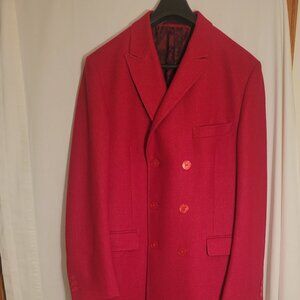 Almost New Authentic Versace Double Breasted Wool Coat Size 50